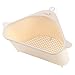 Cestino per lavandino Organizzatore per lavelli Cucine Supporto Triangolare con Potente Ventosa per Spugne spazzole e rifiuti organici, Beige