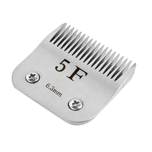 5F Clipper Blade Detachable Dog Grooming Blades for Andis Dog Clippers, Length 1/4'' (6.3mm)
