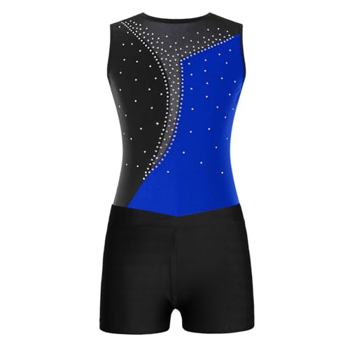 Kids Girls Sleeveless Gymnastic Leotard with Booty Shorts Tumbling Ballet Dance Outfits Athletic Dancewear3