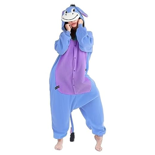 Kitimi Pijama de Animales Onesie Disfraz Adulto Pijama Entero Cosplay Traje de Disfraz Animal para Disfraces de Carnaval Fiesta de Halloween Ropa de Dormir Navidad Mujer y Hombre