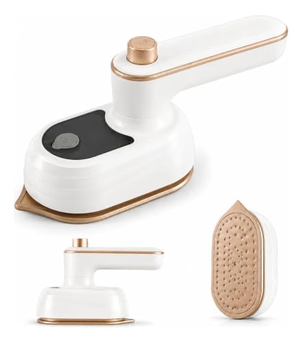 Mini Ferro de Vapor Portátil Bivolt Compacto para Viagem e Casa Branco