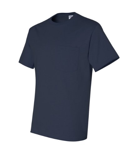 Jerzees Dri-Power Mens Active Pocket T-Shirt Medium J Navy #TOP2