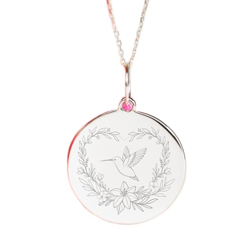 Collier colibri argent 925 cadeau idéal pendentif oiseau délicat mixte avec chaîne