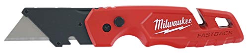 Milwaukee 48-22-1501 Fastback Folding Utility Knife with Wire Stripper, Gut Hook, and Quick