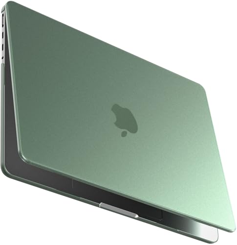 Image of BlueSwan Matte Case for MacBook Pro 14 M5 M4 M3 M2 M1 Pro /Max 2026-2021 | 100% Color Match, Anti-Fingerprint, Anti-Scratch,Ultra Thin, Hard Shell Protective Cover, Matte Midnight Green