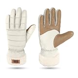 UGG Women's All Weather Fluff Cuff Glove, Nimbus, L/XL