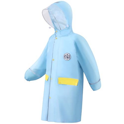 Kids Raincoat Girls Rain Jacket Puddle Suit Boys Rain Poncho Minimalist Design