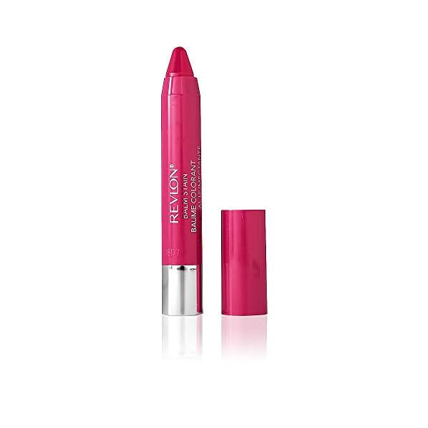 Revlon-Balm-Stain-Crush-01-Ounce REVLON Lip Balm, Tinted Lip Stain, Face Makeup with Lasting Hydration, Infused with Shea Butter, Mango & Coconut Butter, Shimmer Finish, 005 Romantic, 0.01 Oz