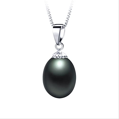 Collier perles d'eau douce 8-9 mm oubliez les allergies avec l'argent 925 véritable