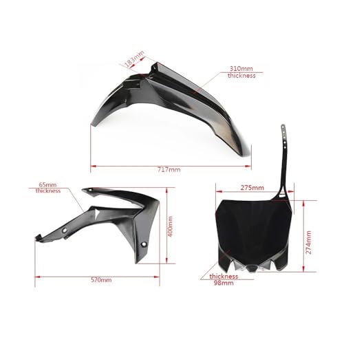 Caches latéraux CRF 250 et kit plastique complet pour préparer votre moto aux sorties week-end