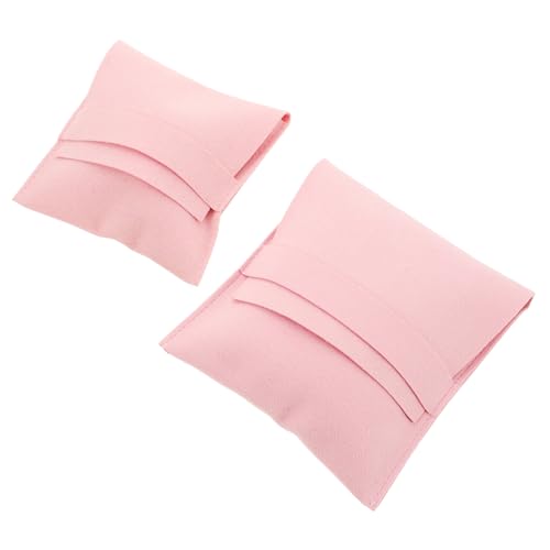 KOMBIUDA Soft Velvet Jewelry Pouches 2pcs Storage Bags for Necklace Ring Compact and Safe Ideal for Daily Use