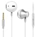 Auriculares,Auriculares con micrófono, Sistema de cancelación de Ruido y Sonido Envolvente. Compatibles con Android y PC (Blanco)