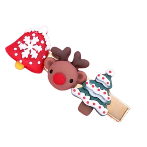 Gihioue Fermagli per capelli natalizi per ragazze, forcine natalizie per ragazze, graziose forcine per Natale, festività natalizie, graziose forcine per le vacanze,