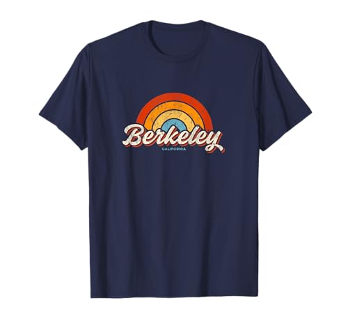 Berkeley California CA vintage arco iris retro años 70 Camiseta