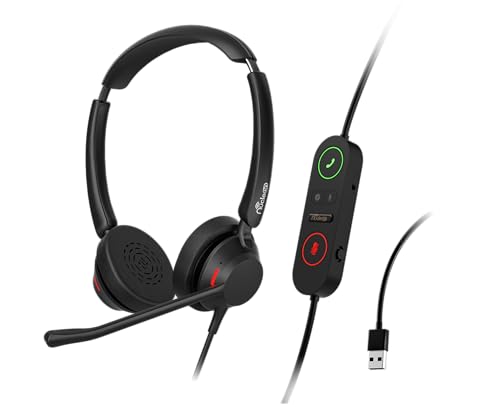 Auriculares estéreo USB-A Nucleon U2521 Agent para aislar el ruido en la oficina