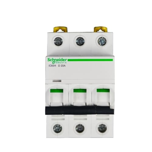 Disjoncteur miniature IC65H 3P Type D 2A avec pouvoir de coupure 10kA haute sécurité