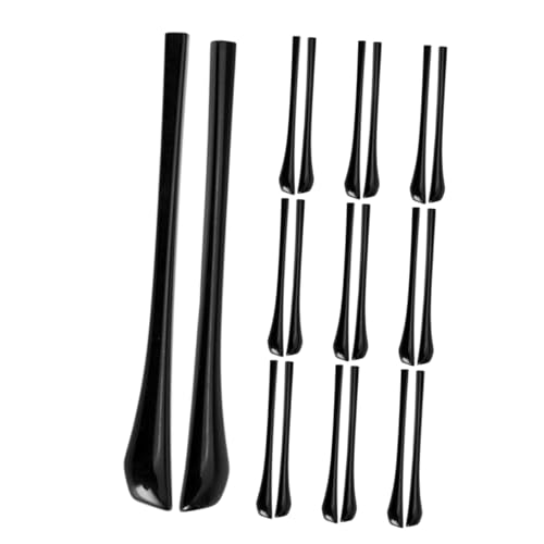 BUTIFULSIC 10 Pairs Eyeglass End Tips PVC Eyeglass Cushions for Ears Eyeglass Ear Grips Black Glasses Accessories