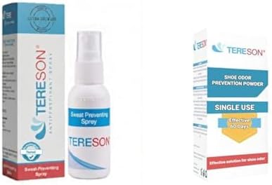 Tereson Terleme Önleyici Antiperspirant Sprey 50 ml + Ayakkabı Koku Önleyici Toz 1 Kutuda 10 Adet