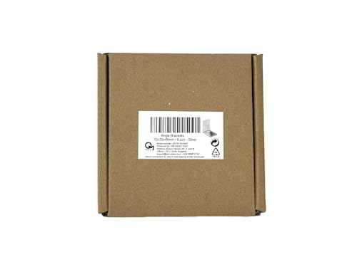 OMIDEAS 8 x Angle Brackets (70 x 70 x 50) Heavy Duty Corner Sleeper Bracket Timber Wood Metal Joining Fixing L Stainless Steel Connector - Image 3