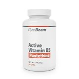 GymBeam Vitamina B5 Attiva (Pantetina) - per Focus Mentale, Fonte Biologica di Acido Pantotenico per Funzione Mentale, Metabolismo Energetico, Riduzione Stanchezza, Adatta ai Vegani, 90 cps