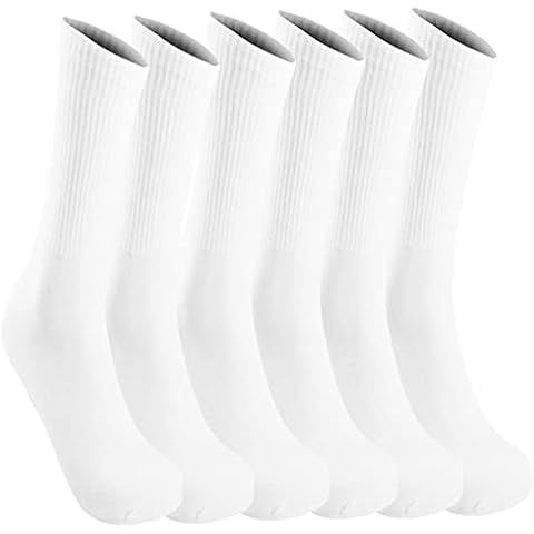 Smithking Men's Moisture wicking Socks Breathable Cotton Socks Soft Calf socks Women Socks 6 Pack Cover
