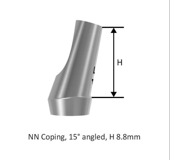 Straumann Compatible Tissue Level Prothestic Abutment,Narrow Neck,Angle: 15°