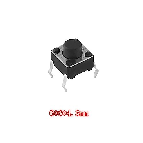 Micro interrupteur tactile 6x6mm réactif bouton poussoir 12V pour circuits - 5
