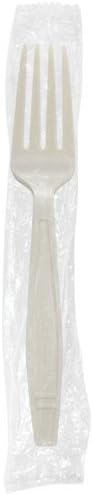 Karat Earth Heavy Weight Bio-Based Forks - Wrapped - 1,000 ct