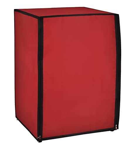 Image of Amazon Brand - Umi. Front Load Washing Machine Cover Suitable for Bosch 6.5 Kg, 7 Kg, 7.5 Kg, 8 Kg, 8.5 Kg, 9 Kg (63cmsX63cmsX81cms, RED)