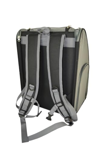Soft Dog Carrier with Mesh Windows and Padded Backpack Straps Small Dog or Animal in Black