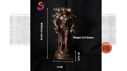 Image of Copper Idols India,6 inches, Handmade Copper 3.6 inch, 220 Grams, Patina Antique Finish, Pack of 1 Piece