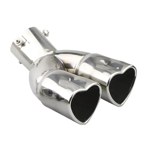 Tuyau d'échappement pour remplacer une sortie rouillée par un double embout cœur inox