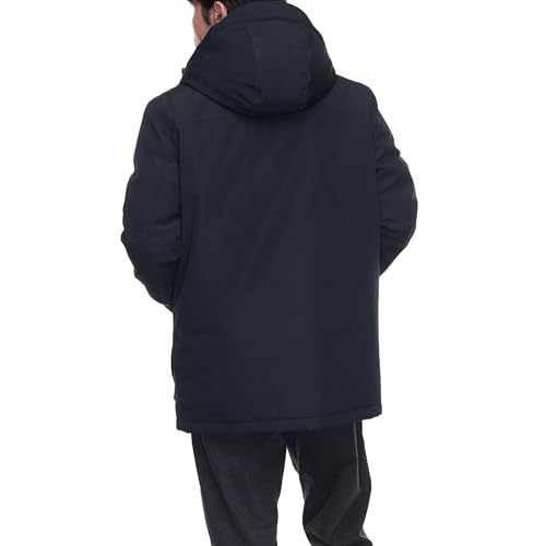 Rokka&Rolla Men's Water-Resistant Warm Parka Jacket Winter Coat with Sherpa Fleece Lined Hood3