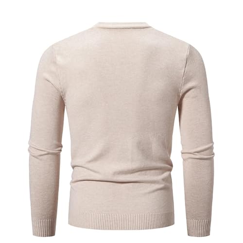 Men's Knitwear Thin Elastic Slim Fit Inner Layer Thin Sweater in Solid Color, Casual and Versatile for Cool Seasons3