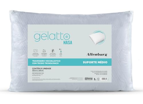 Travesseiro Viscoelástico Gelatto Nasa - 46cm x 66cm - Turquesa