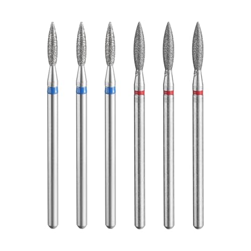 Kit de 6 Puntas de Esmerilado Diamond 2.2-2.5mm Óvalo miniatura 1
