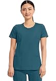 Cherokee Women's Infinity Round Neck Top, Caribbean Blue, Medium