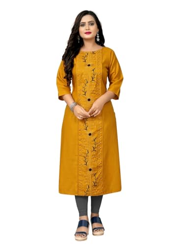 Image of Women's Embroidered Plus Size Kurtis