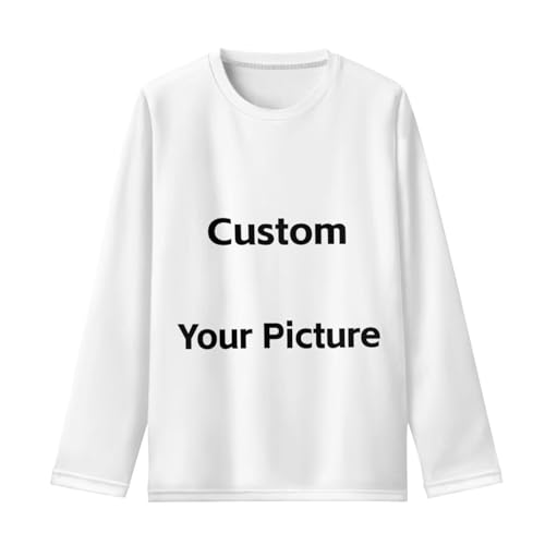 Image of WELLFLYHOM Long Sleeve T-Shirt for Boys Girls 3-16 Years Old Tee Tops Crewneck Pullover Shirts Fall Outfits