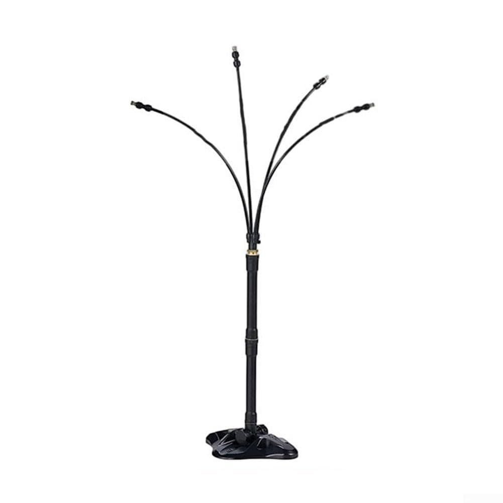 Système de refroidissement brumisateur debout avec hauteur réglable 44 cm/7 m Kit de pulvérisation de jardin avec 4 buses en laiton pour extérieur, terrasse, piscine, fêtes et animaux domestiques