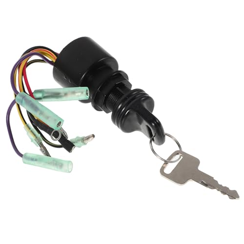 Interrupteur d'allumage hors-bord Operitacx 6 fils | Serrure de contact sécurité bateau