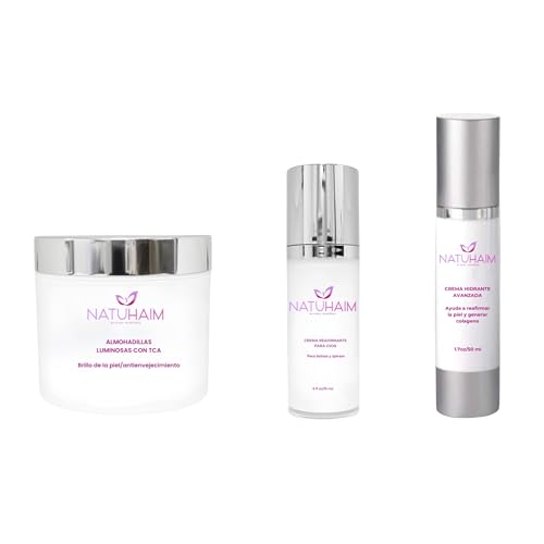 Natuhaim Elimina arrugas KIT completo anti edad. Anti-Aging Skincare Set Eye Cream and Face Moisturizer Dark Circle and Wrinkle Treatment 3-Piece Kit