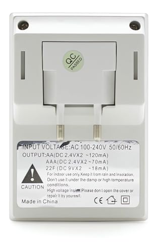 Carregador de Pilha Aa Aaa Bateria 9V Bivolt Recarregável