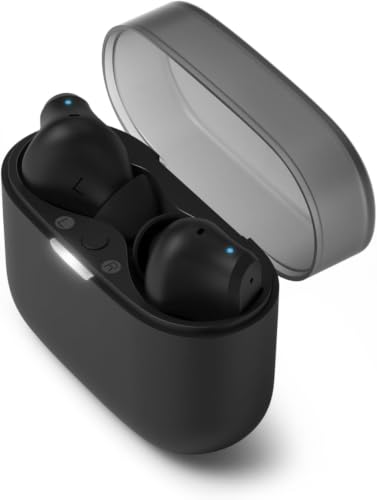 Image of Philips T2000 True Wireless Bluetooth Earbuds - 14 Hours Play Time, Natural Sound, Clear Calls, Dynamic Bass, IPX4 Water Resistant, Black