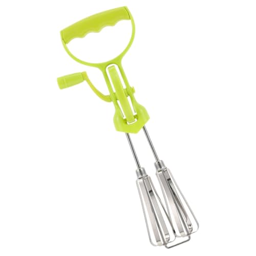 HOLIDYOYO Hand Crank Manual Stainless Steel Mixer Multi-functional Kitchen Sauce Mixer for Easy Beating Mixing Cooking Supplies Plastic Handle Smooth Edges for Efficient Use