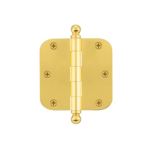 Nostalgic Warehouse Ball-Tip Residential Door Hinge with Radius Corner, 3.5 Inch ( Pack of 1) by Nostalgic - Used condition - US$11.76