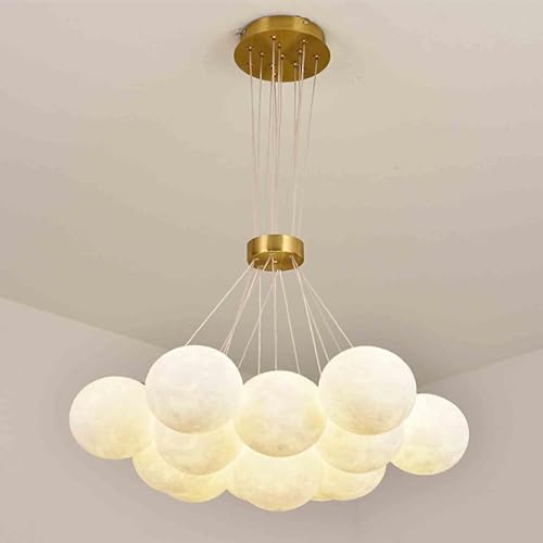 Plafonnier encastré Lune 3D lustre vintage pour une ambiance chaleureuse de salon HJLJKG