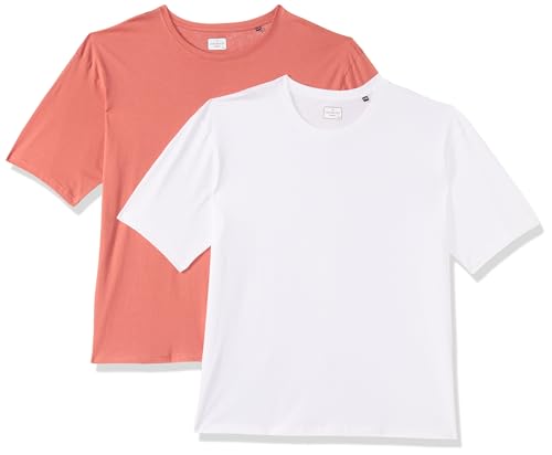 Image of JUNEBERRY Pure Cotton Drop Shoulder Oversized Baggy Fit Half Sleeve Plain Solid Round Neck Multicolor T-Shirt for Women & Girls (Pack of 2) (Sizes S-2XL)