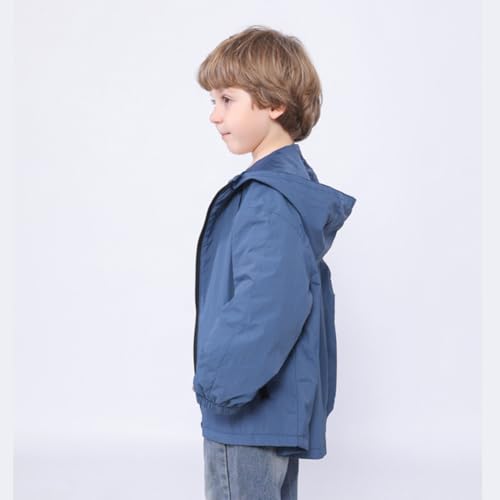 Image of Feidoog Toddler Boys Girls Jacket Windbreaker Hooded Zip Up Outerwear Coat