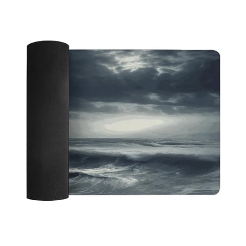 Stormy Sea Desk Pad Large Office Desk Mat Waterproof miniatura 3